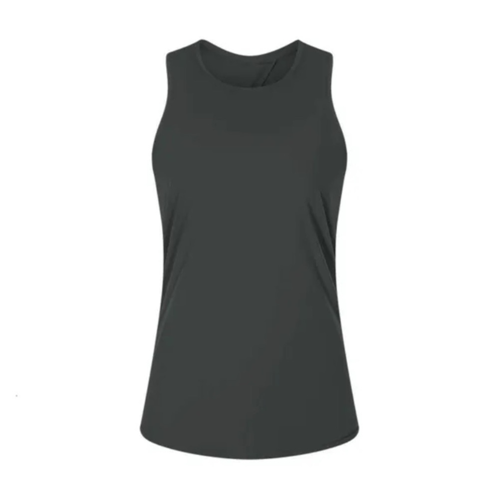 Open back tank - solid black